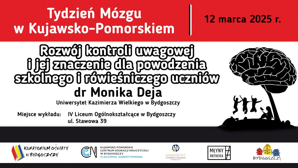Plansza - Rozwój kontroli uwagowej uczniów i jej znaczenie dla powodzenia szkolnego i rówieśniczego uczniów