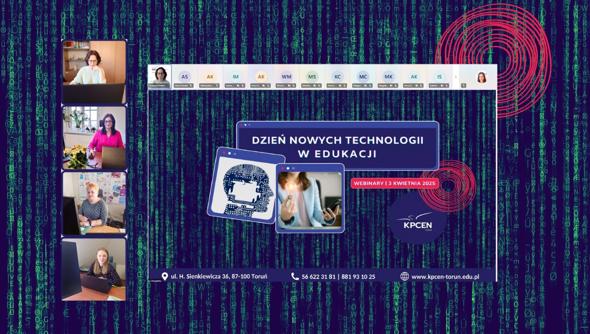 Dzień Nowych Technologii w Edukacji - relacja. Grafika wydarzenia