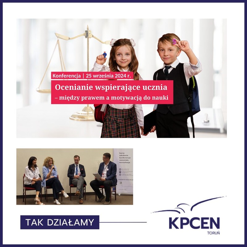 Grafika - konferencja - Ocenianie wspierające ucznia - między prawem a motywacją do nauki