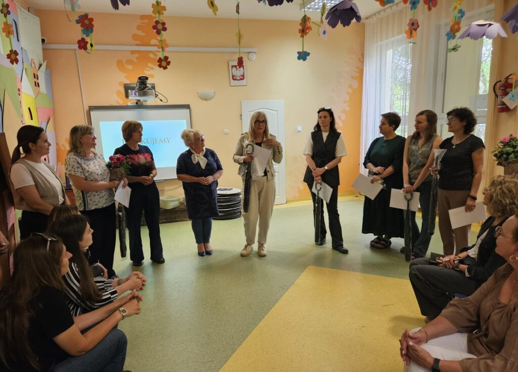 Uczestnicy wizyty studyjnej w Przedszkolu nr 2 w Szubinie