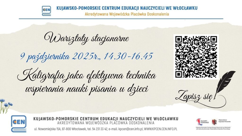 Kaligrafia - plakat promocyjny