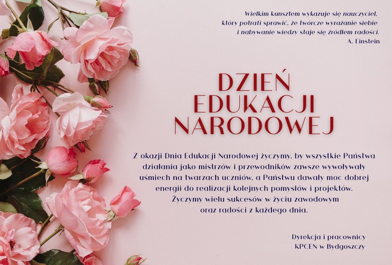 Życzenia - Dzień Edukacji Narodowej