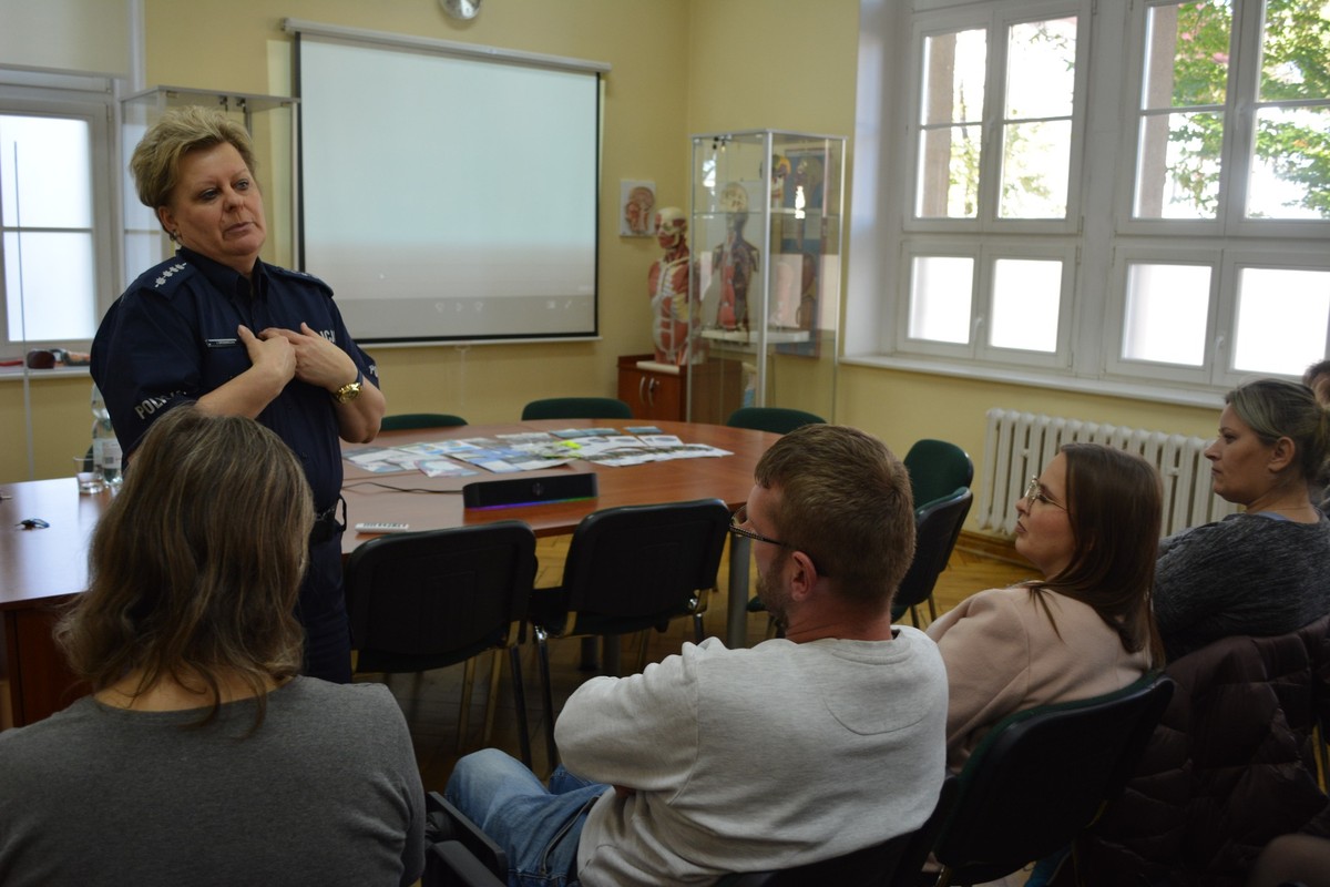 Spotkanie z asp. szt. Izabellą Drobniecką
