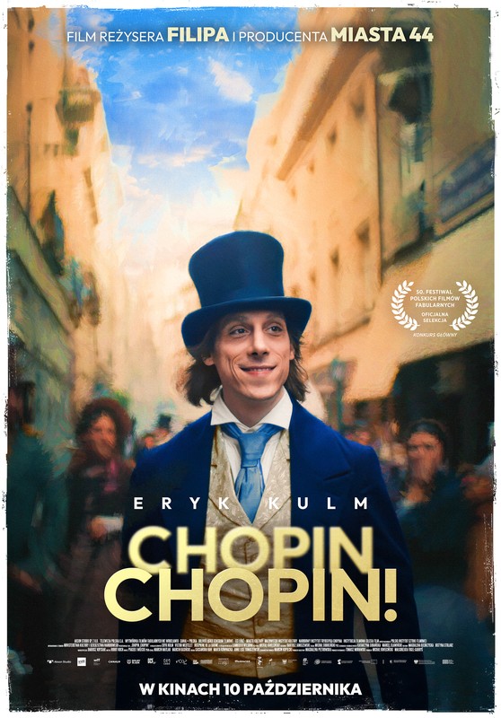 Plakat filmu - "Chopin, Chopin!", mat. prasowe