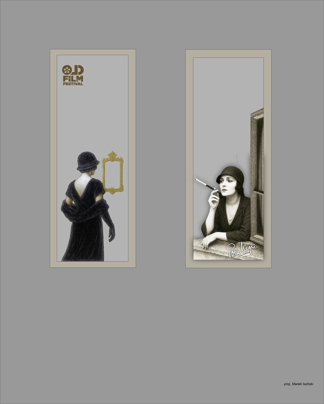 Projekt muralu z wizerunkiem Poli Negri – Marek Iwiński