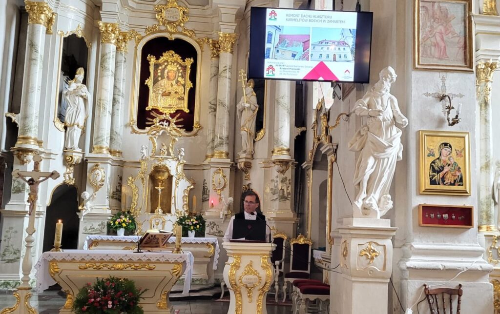 Prelekcja w Klasztorze Karmelitów Bosych w Zamartem - zdj. własne parafii