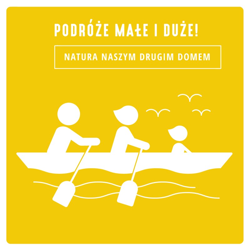 Grafika pn. Podróże Małe i Duże! Natura naszym drugim domem – Biuro Wsparcia Rodziny, Przeciwdziałania Przemocy i Uzależnieniom