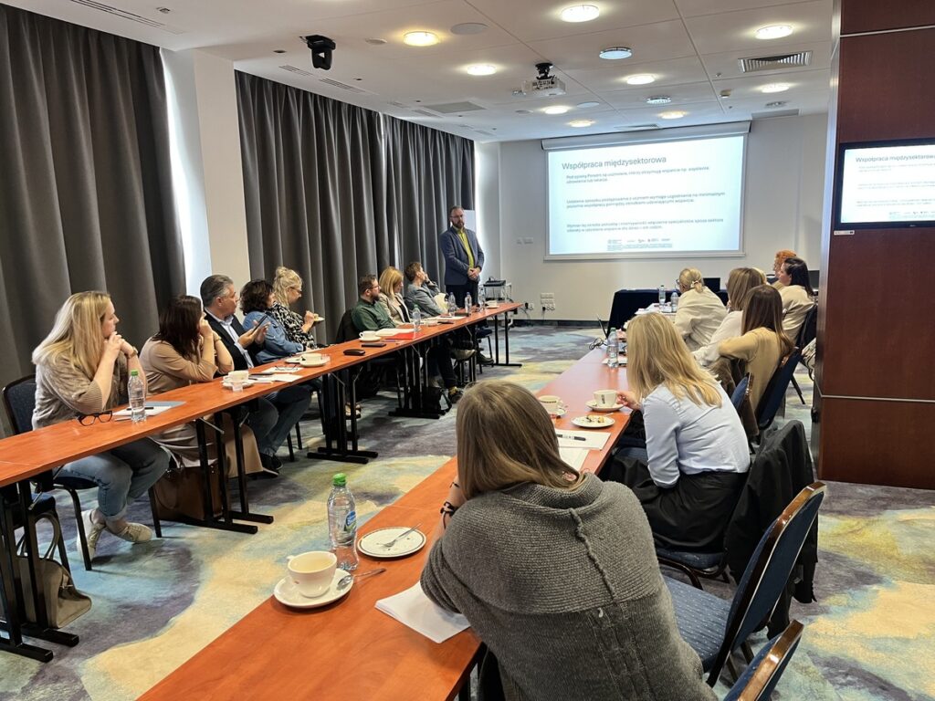 Analiza barier 28 października 2025 r. prowadzący Tomasz Towiński oraz zespół ds. wypracowania modelowej współpracy projektu „Bezpieczne Dzieciństwo – Partnerstwo na Rzecz Zdrowia Psychicznego i Bezpieczeństwa Rodzin”