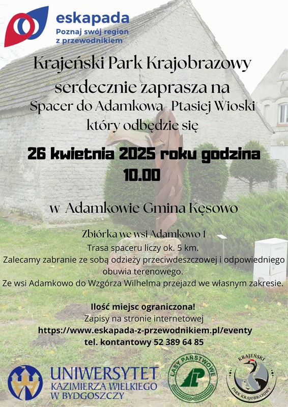 Plakat - ptasia wioska adamkowo eskapada2025 ( autor KPK )