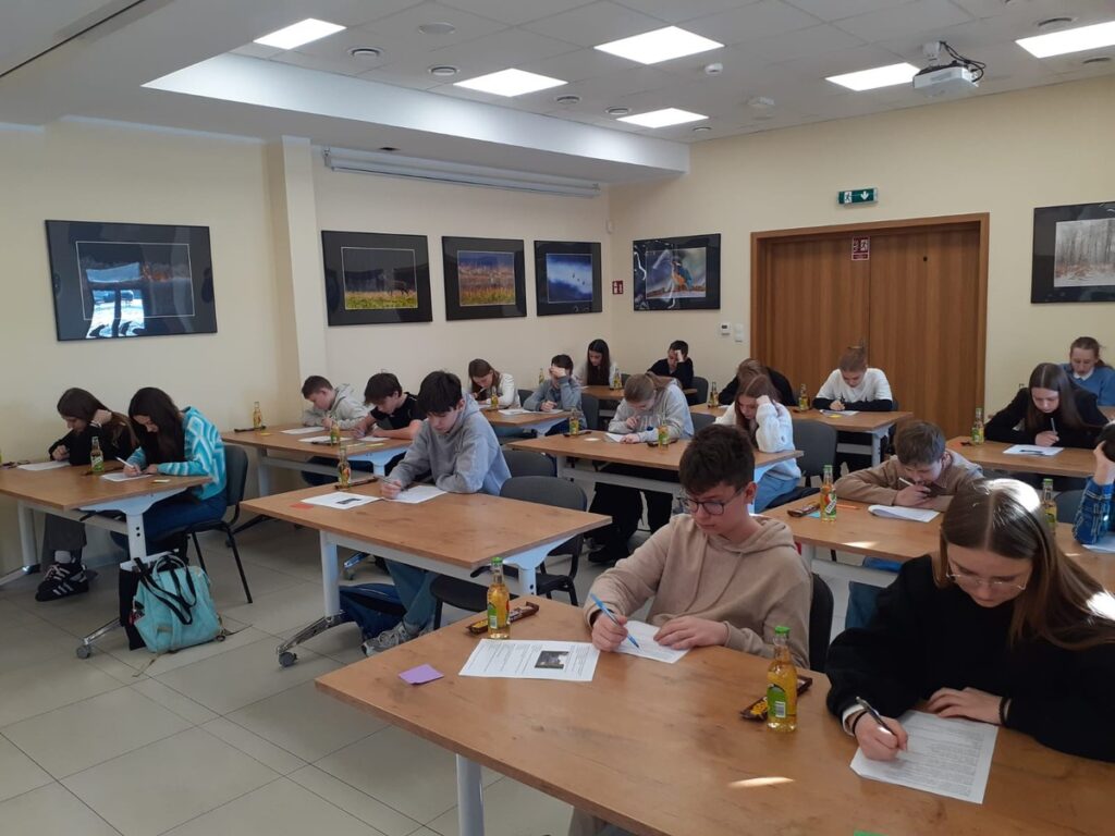 W czasie pisania testu, fot. Marlena Wojciechowska WPK