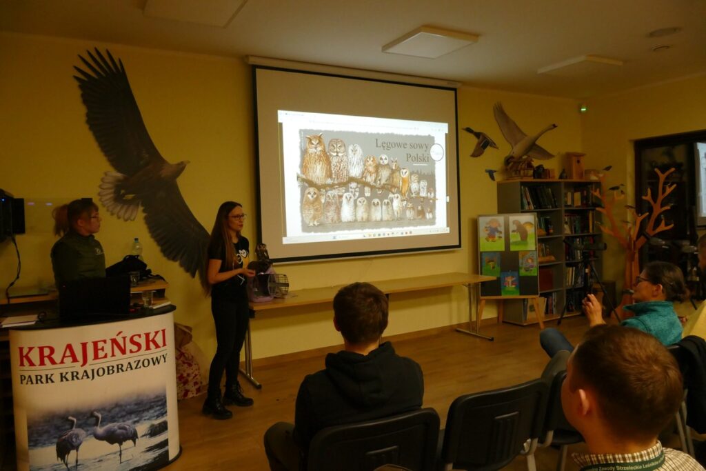 Wykład o życiu sów, fot. K. Łebek KPK