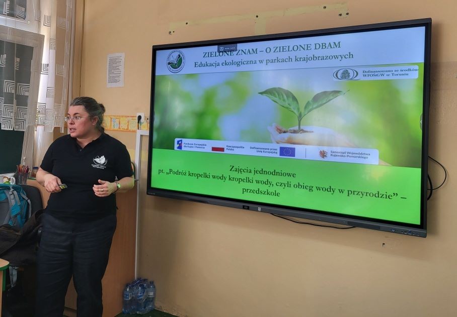 Zajęcia edukacyjne w ramach projektu ,Zielone znam o zielone dbam, fot. GLPK