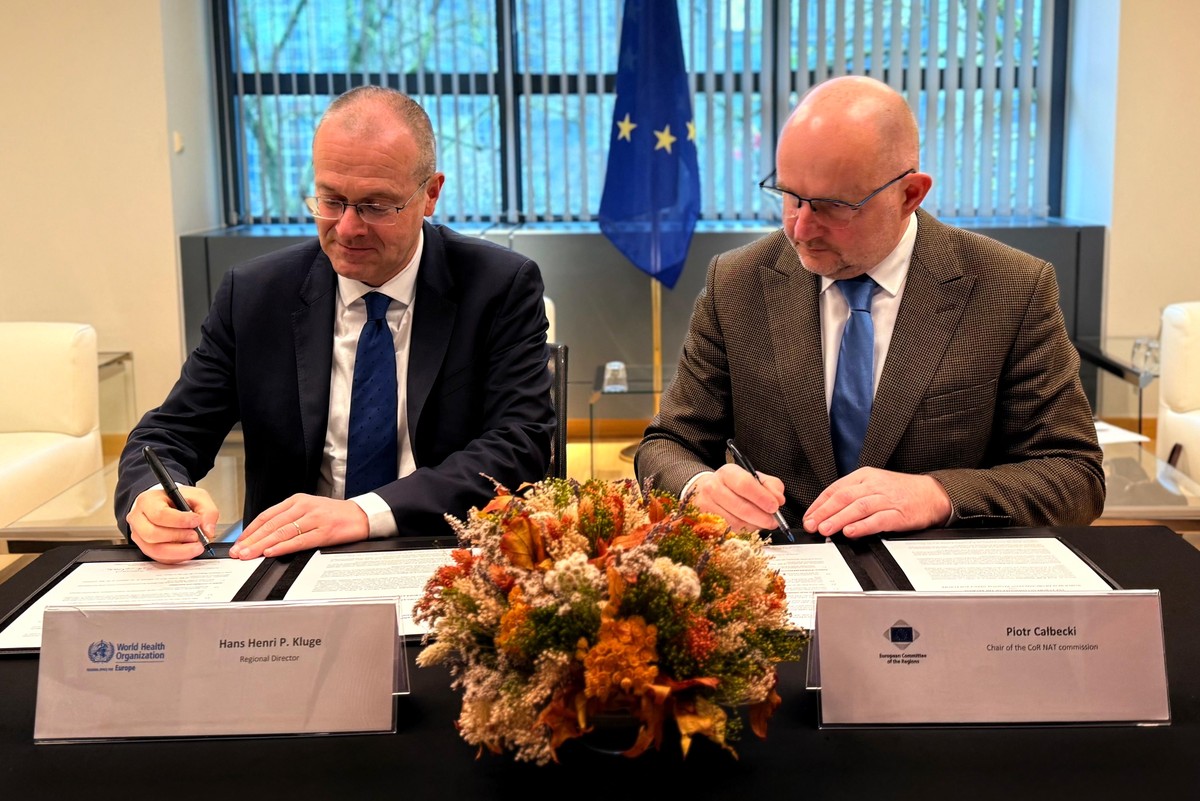 Signing of the CoR-UN cooperation plan, photo: Mieszko Matusiak/UMWKP