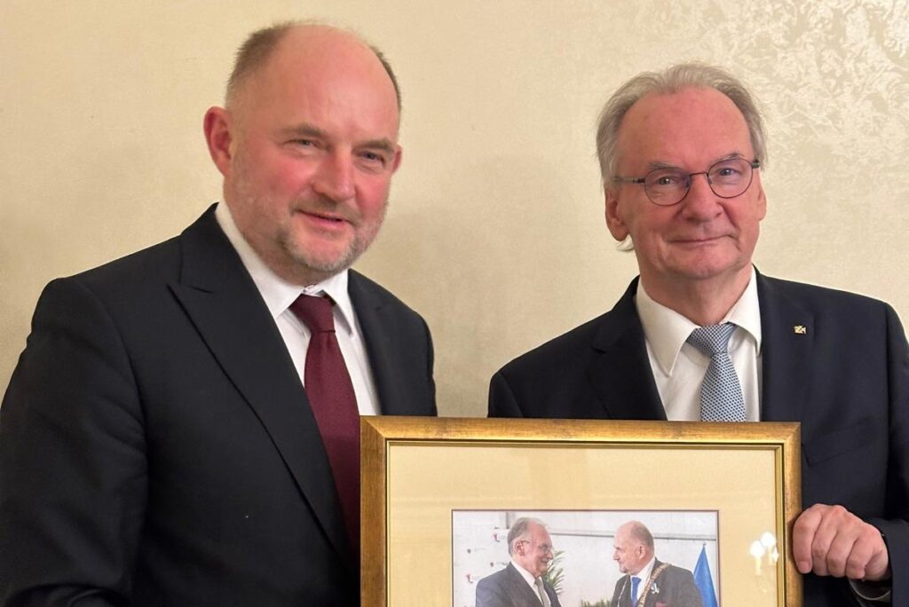 Spotkanie z premierem Rainerem Haseloffem, Magdeburg, 1 grudnia 2025, fot. UMWKP