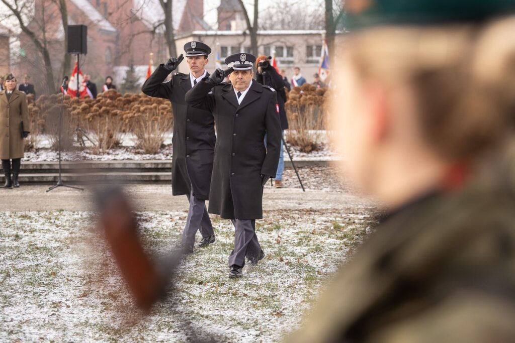 Regional Commemoration of the National Day of the Victorious Greater Poland Uprising, January 5, 2025, Inowrocław, photo by Szymon Zdziebło/tarantoga for UMWKP