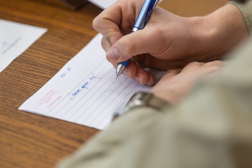 Dictation at the Marshal's Office, photo by Szymon Zdziebło/tarantoga.pl for UMWKP