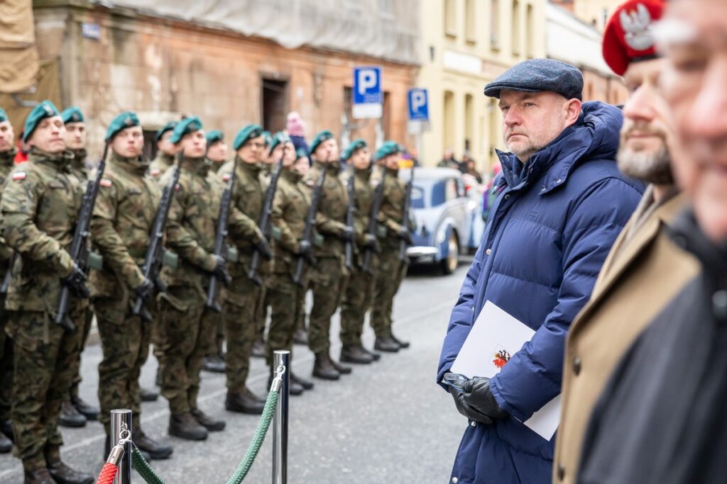 Obchody Narodowego Dnia Pamięci Żołnierzy Wyklętych, Toruń, fot. Szymon Zdziebło/tarantoga dla UMWKP National Remembrance Day of the Cursed Soldiers, Toruń, photo: Szymon Zdziebło/tarantoga for UMWKP