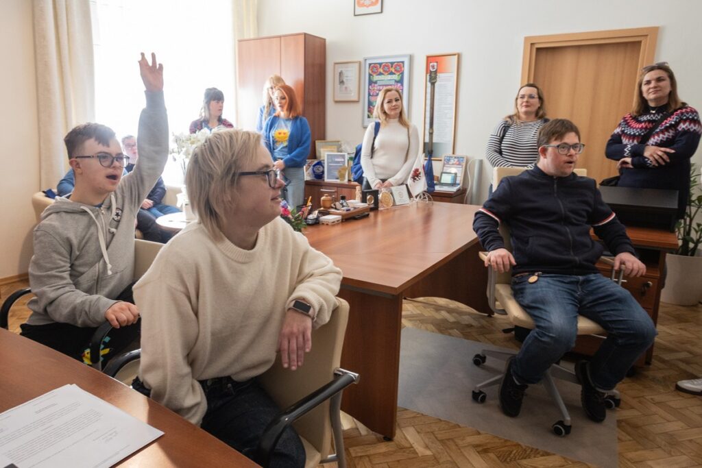 Meeting with the wards of the Trisomiaki Foundation, Photo by Mikołaj Kuras for UMWKP