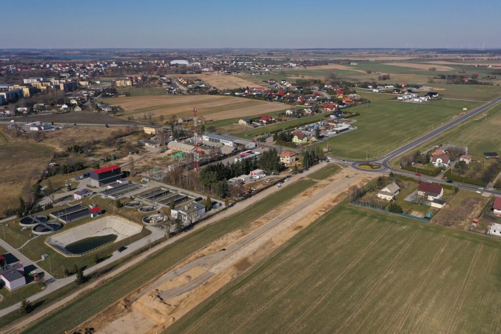 Budowa obwodnicy Mogilna, fot. Mikołaj Kuras dla UMWKP