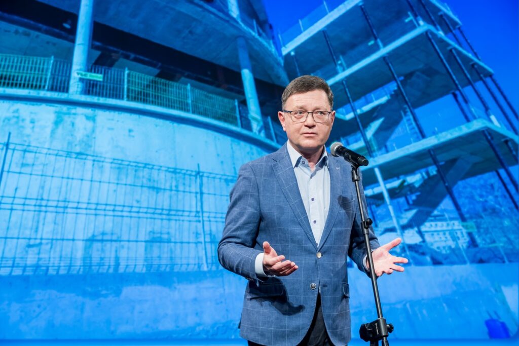 Wiecha na budowie czwartego kręgu Opery Nova, fot. Tomasz Czachorowski/eventphoto dla UMWKP