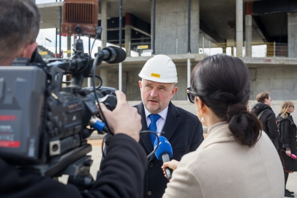 Wiecha na budowie czwartego kręgu Opery Nova, fot. Tomasz Czachorowski/eventphoto dla UMWKP