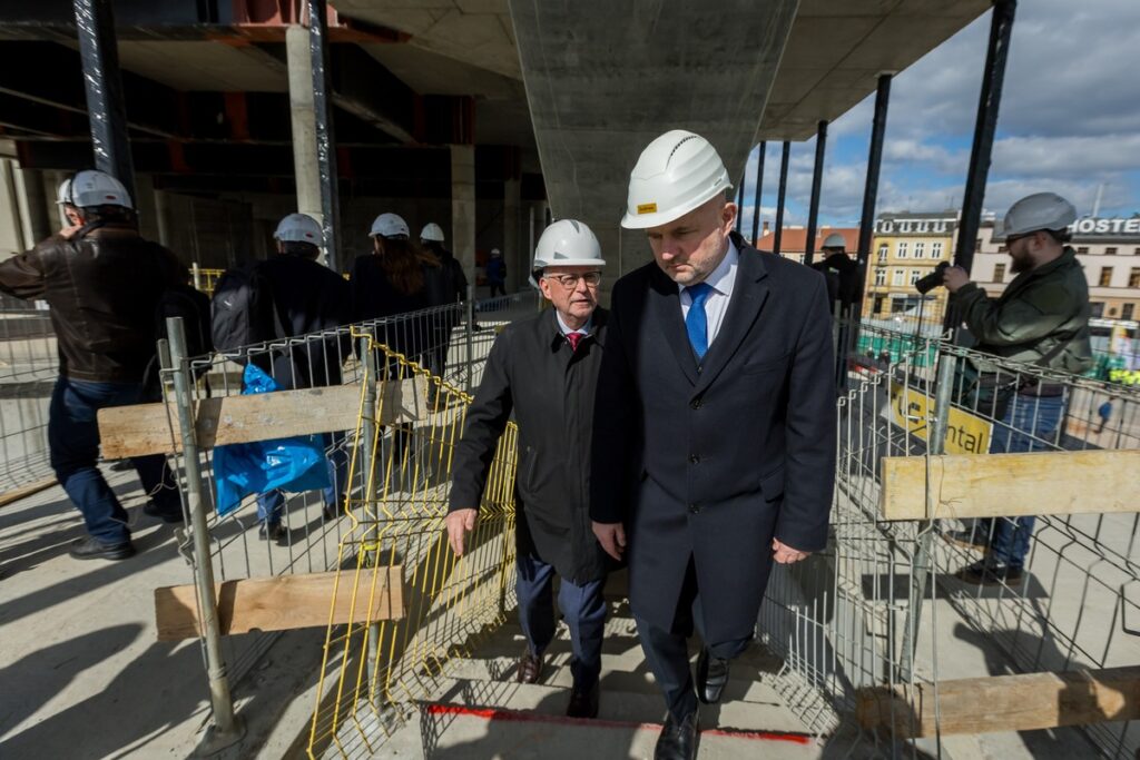 Wiecha na budowie czwartego kręgu Opery Nova, fot. Tomasz Czachorowski/eventphoto dla UMWKP