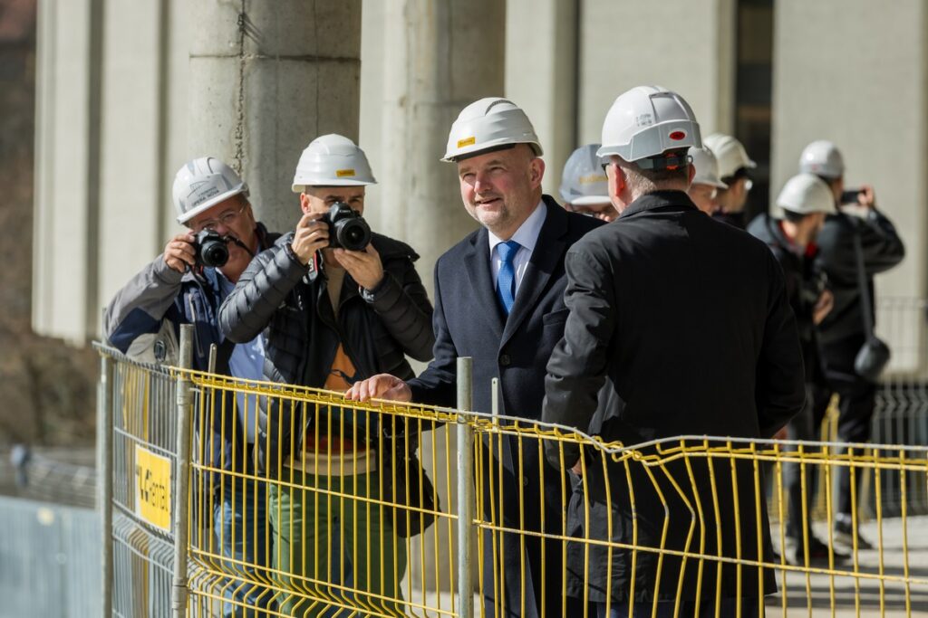 Wiecha na budowie czwartego kręgu Opery Nova, fot. Tomasz Czachorowski/eventphoto dla UMWKP