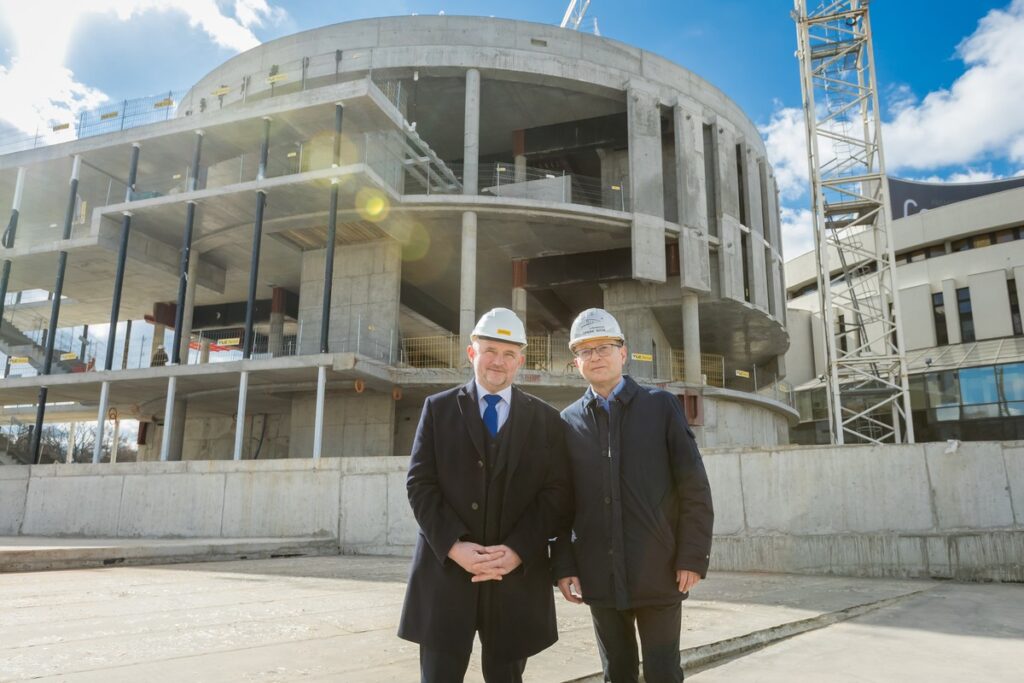 Wiecha na budowie czwartego kręgu Opery Nova, fot. Tomasz Czachorowski/eventphoto dla UMWKP