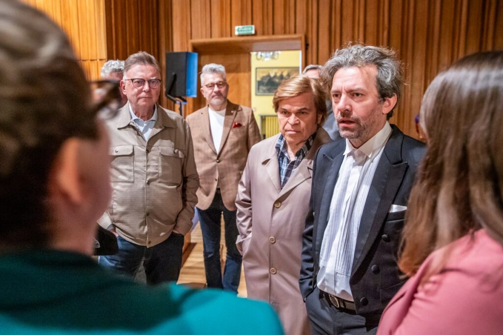 Plan filmowy produkcji „Śmierć w filharmonii”, fot. Andrzej Goiński/UMWKP