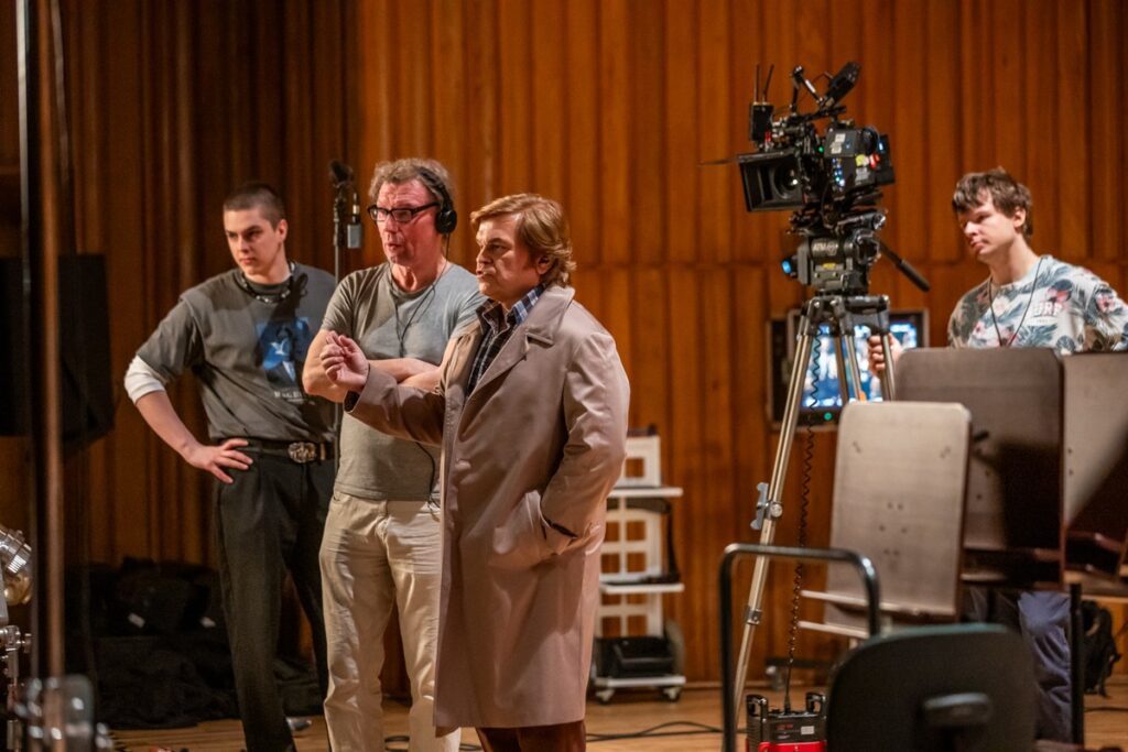 Plan filmowy produkcji „Śmierć w filharmonii”, fot. Andrzej Goiński/UMWKP