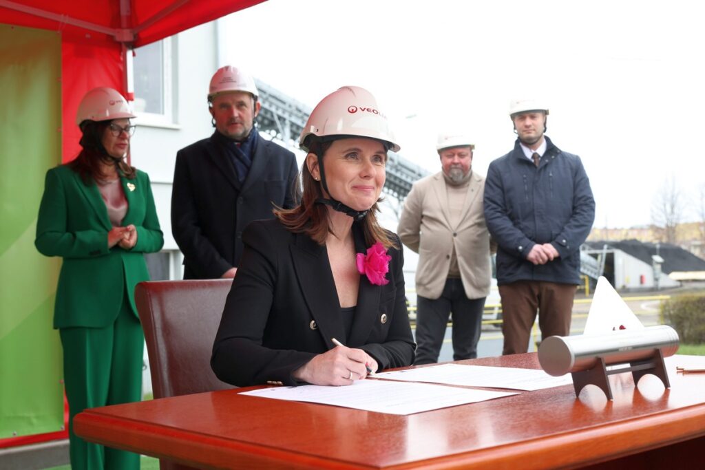 Wmurowanie kamienia węgielnego w kompleksie ciepłowni w Świeciu, fot. Tomasz Czachorowski/eventphoto dla UMWKP