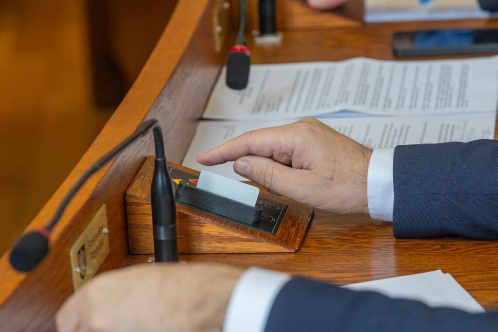 Session of the Regional Parliament on April 14, 2025, photo by Mikołaj Kuras for the Marshal’s Office of the Kujawsko-Pomorskie Region