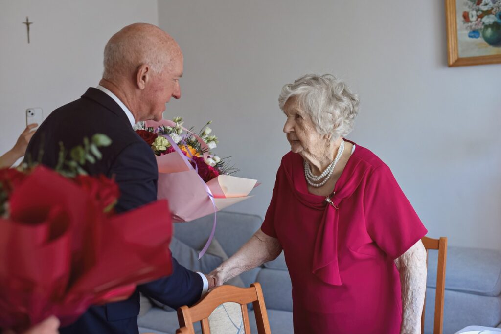 Uroczystość jubileuszowa pani Józefy Michalskiej, fot. Maja Mikulska/Urząd Gminy Grudziądz