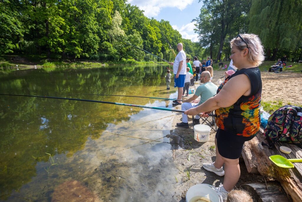 Zawody wędkarskie na toruńskiej Martówce, fot. Mikołaj Kuras dla UMWKP