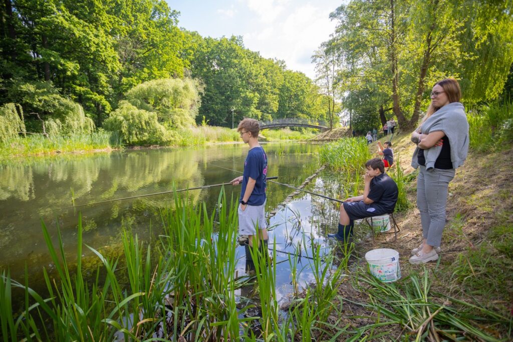 Zawody wędkarskie na toruńskiej Martówce, fot. Mikołaj Kuras dla UMWKP