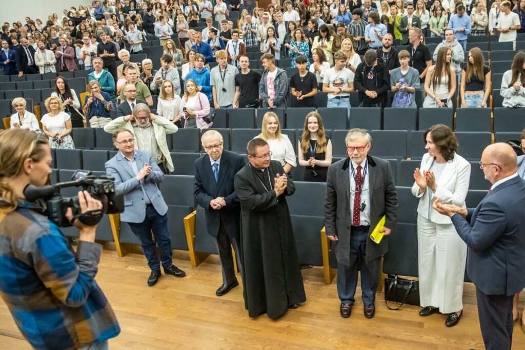 Meeting with Prof. Weiler in the UMK Auditorium, photo: Andrzej Goiński/UMWKP
