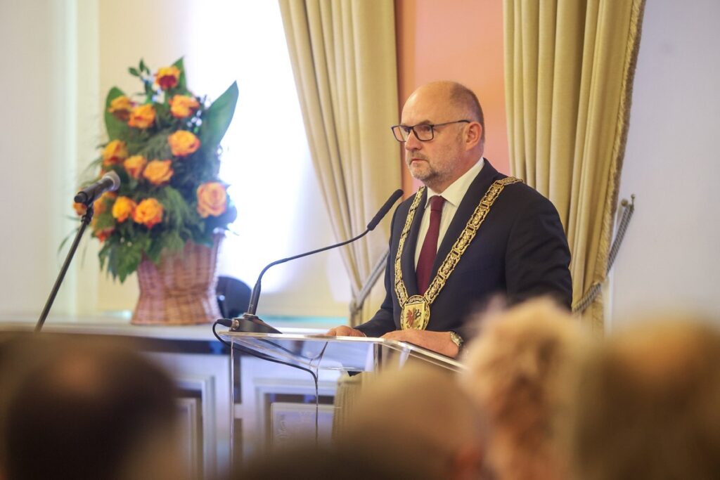 Presentation of the Fides et Ratio Award to Prof. Weiler, photo: Szymon Zdziebło/tarantoga.pl for UMWKP