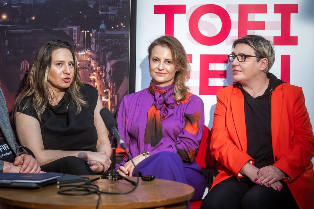 Konferencja prasowa organizatorów festiwalu Bella Tofifest, fot. Szymon Zdziebło/tarantoga.pl dla UMWKP