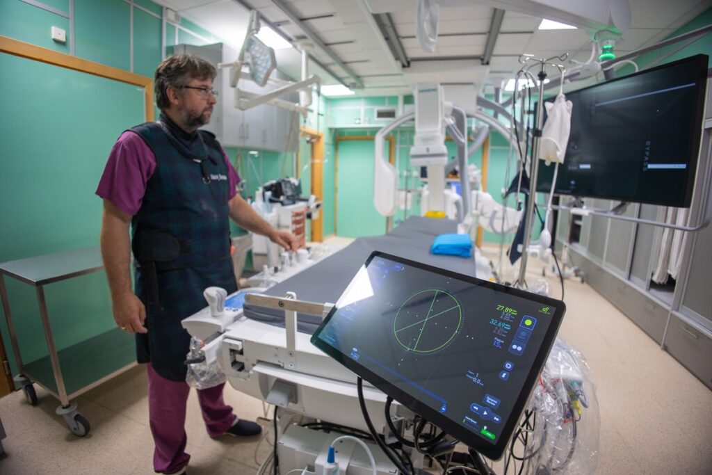 Nowy angiograf w pracowni hemodynamiki, fot. Mikołaj Kuras dla UMWKP