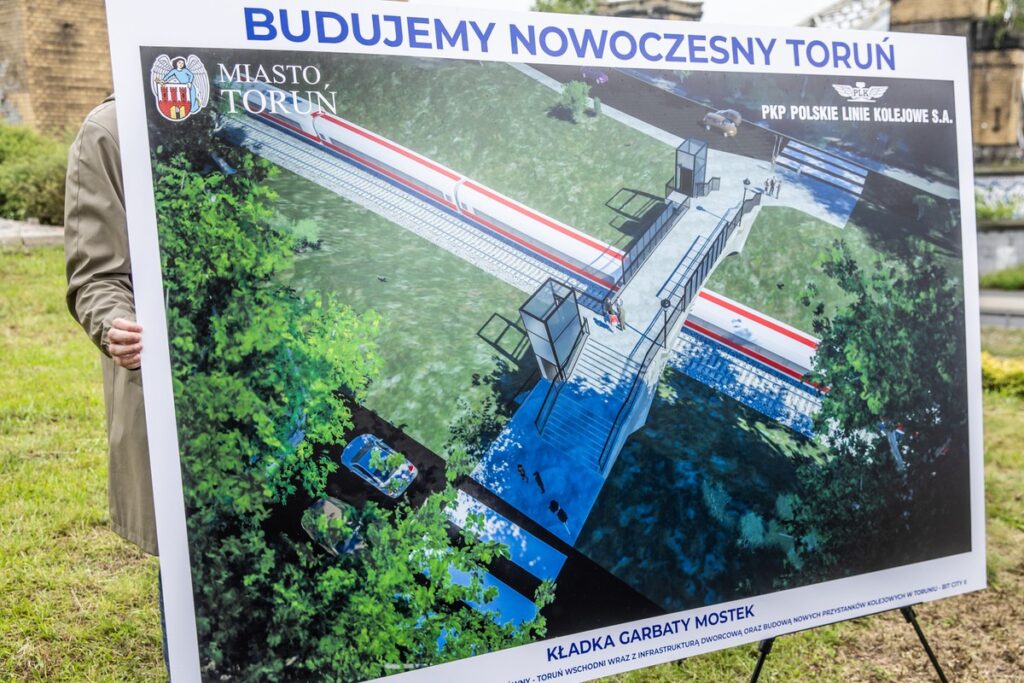 Konferencja prasowa na temat remontu linii kolejowej 353 Poznań Wschód – Skandawa, fot. Andrzej Goiński/UMWKP