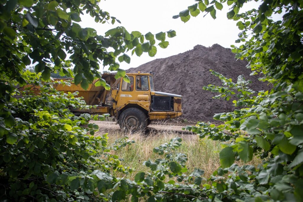 Construction of a Roundabout in Broniewice, photo by Mikołaj Kuras for UMWKP