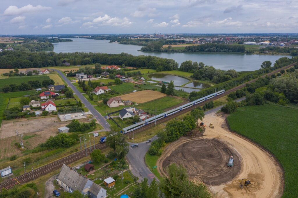 Construction of a Roundabout in Broniewice, photo by Mikołaj Kuras for UMWKP