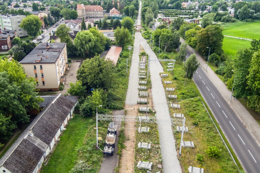 Remont linii kolejowej Aleksandrów Kujawski – Ciechocinek, fot. Andrzej Goiński/UMWKP