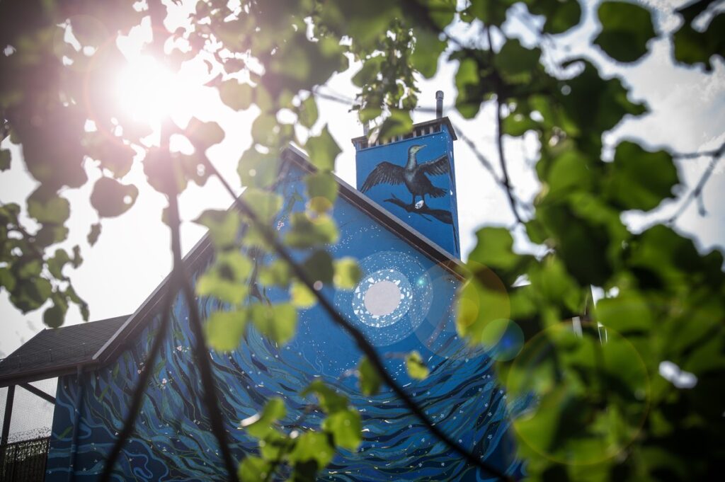 Unveiling of the mural as part of the Art Cosmos Festival, photo by Wojciech Szabelski/SOS Music