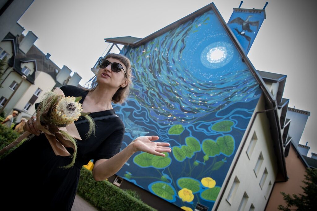 Unveiling of the mural as part of the Art Cosmos Festival, photo by Wojciech Szabelski/SOS Music