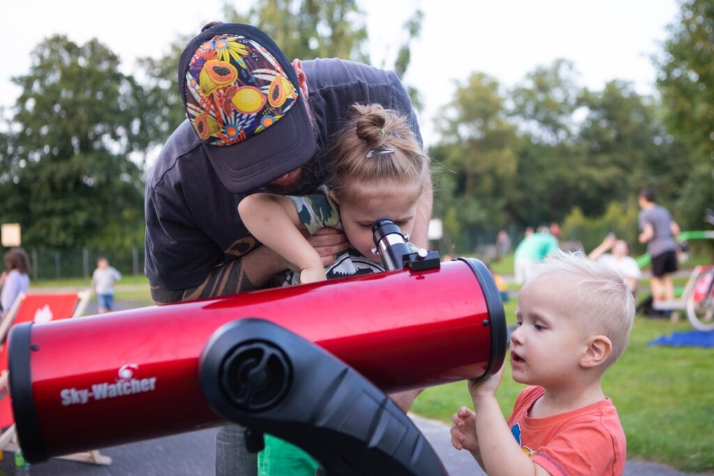 Obserwacje Perseidów w Astrobazie Zławieś Wielka, fot. Mikołaj Kuras dla UMWKP