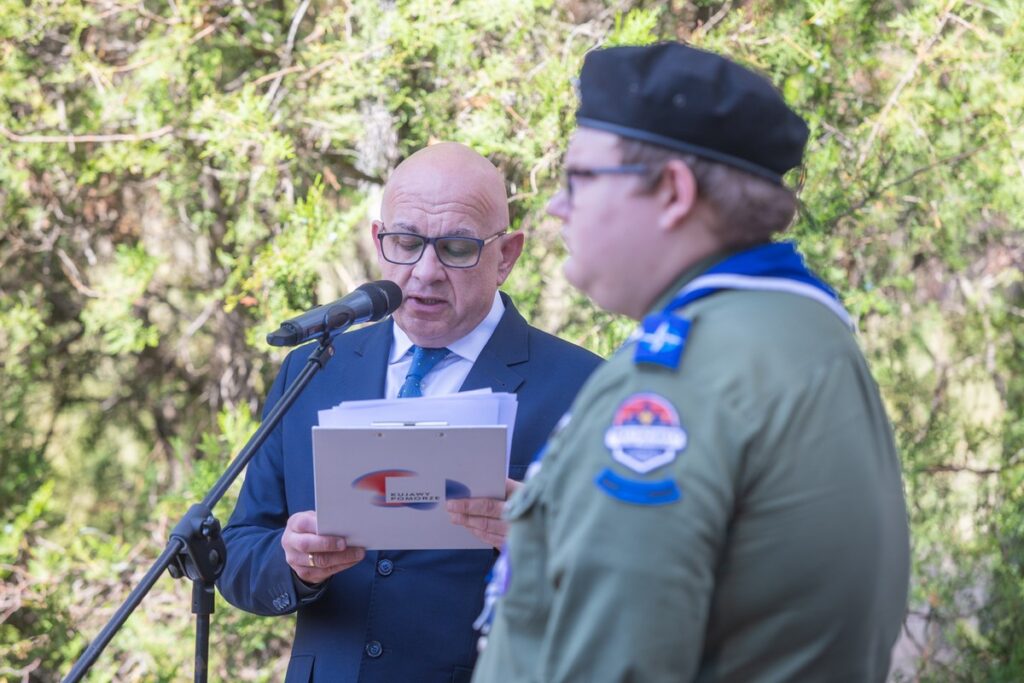 Uroczystość upamiętniająca ofiary katastrofy pod Otłoczynem, 19 sierpnia 2025 r., fot. Mikołaj Kuras dla UMWKP