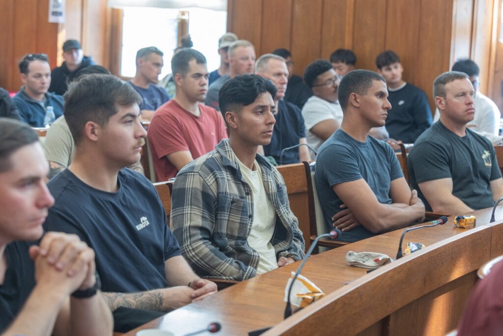 Ceremony welcoming American soldiers, photo by Mikołaj Kuras for the UMWKP