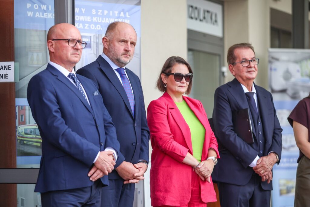 Uroczystość zakończenia inwestycji w szpitalu w Aleksandrowie Kujawskim, fot. Szymon Zdziebło/tarantoga dla UMWKP Ceremony marking the completion of the investment in the hospital in Aleksandrów Kujawski, photo: Szymon Zdziebło/tarantoga for UMWKP