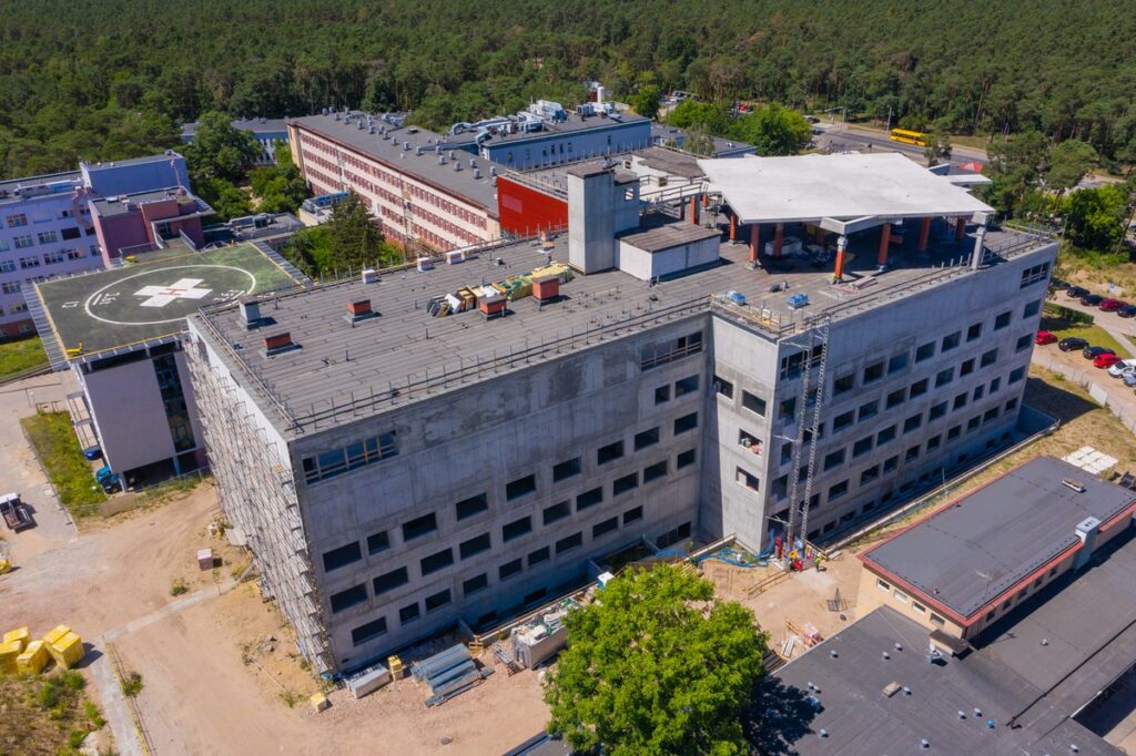 Rozbudowa Wojewódzkiego Szpitala Specjalistycznego we Włocławku, fot. Mikołaj Kuras dla UMWKP